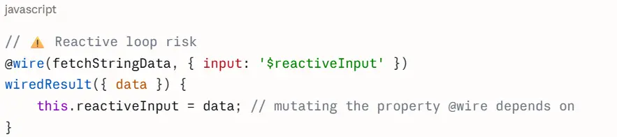 reactive pitfall