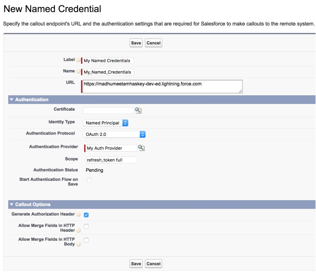 Salesforce to Salesforce Integration: Salesforce Named Credentials ...