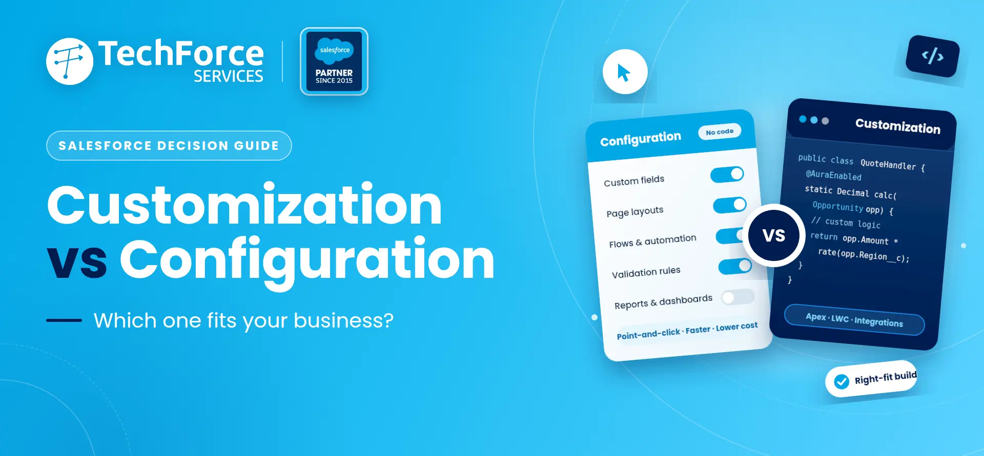 The complete guide to Salesforce customization vs configuration. Compare costs, tools, and real examples for your business.